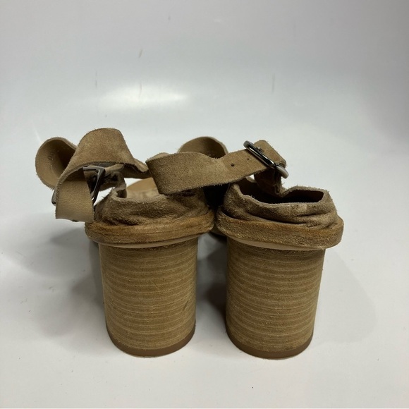 Officine Creative tan leather sandals with block heel made in Italy size 38.5 - Picture 5 of 9